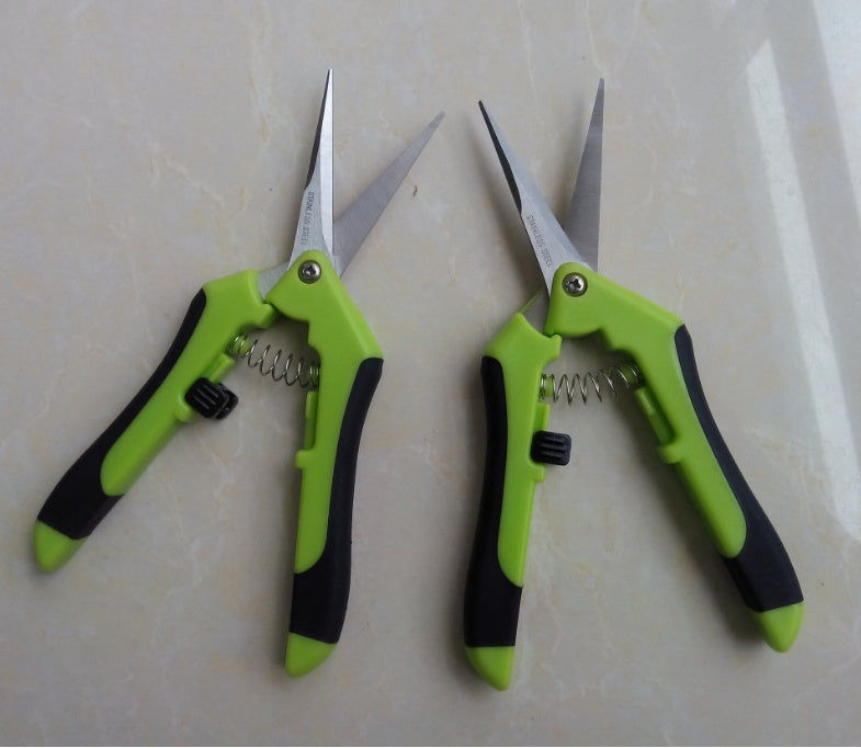 Pruning Gardening Scissors – Sharp Stainless Steel Garden Shears for Trimming Plants, Flowers, and Herbs