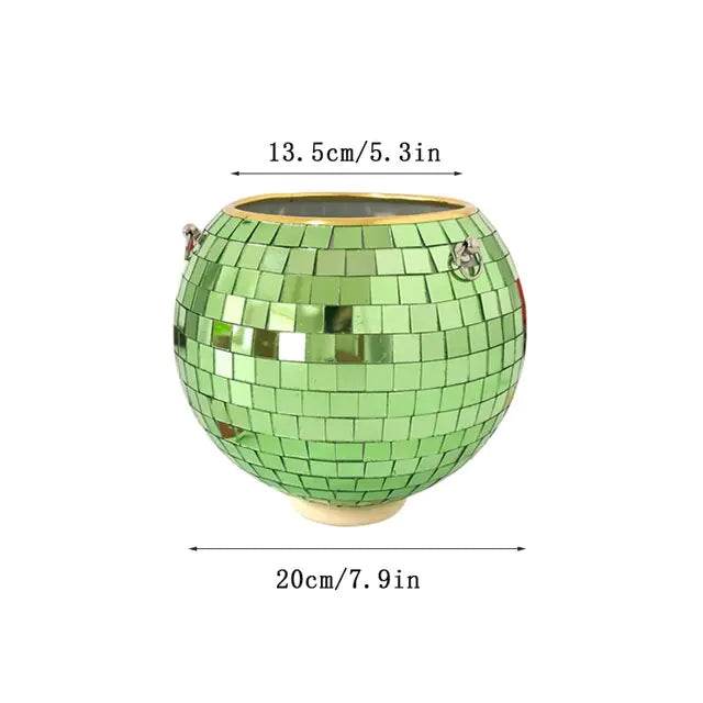 Mirror Magic Plant Holder – Reflective Hanging Planter for Indoor & Outdoor Garden Decor - UrbanSprout