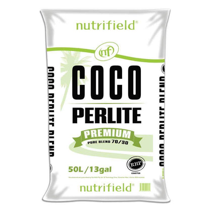 50L Coco Perlite Premium Nutrifield 70% Coir 30% Hydroponic Plant Growing Medium - UrbanSprout