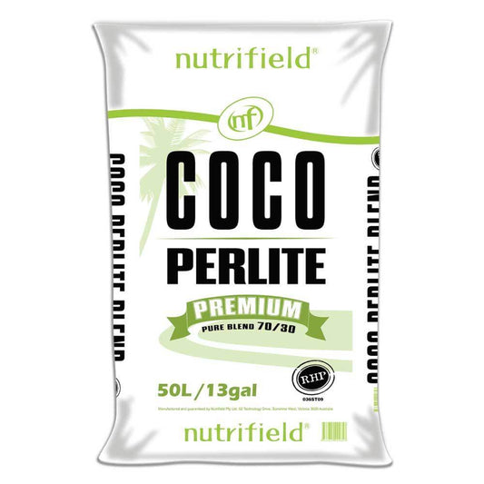 50L Coco Perlite Premium Nutrifield 70% Coir 30% Hydroponic Plant Growing Medium - UrbanSprout