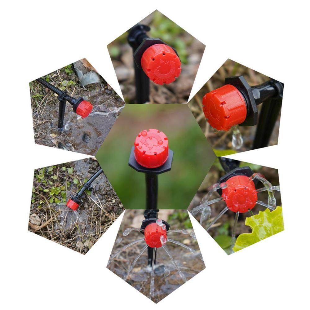 8-Hole Adjustable Drip Irrigation Nozzle, Garden Watering Sprayer, Precise Water Distribution for Efficient Irrigation System - UrbanSprout