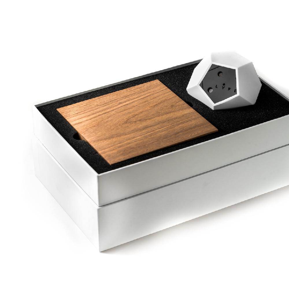 Lyfe Planter - Geodesic Floating Plant Pot with Oak Base | Levitation Technology for Unique Home Decor - UrbanSprout