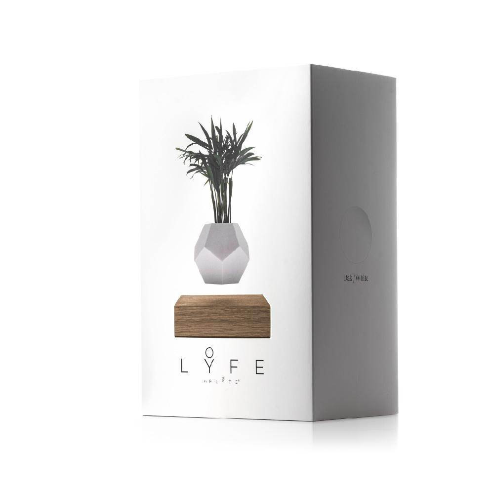 Lyfe Planter - Geodesic Floating Plant Pot with Oak Base | Levitation Technology for Unique Home Decor - UrbanSprout