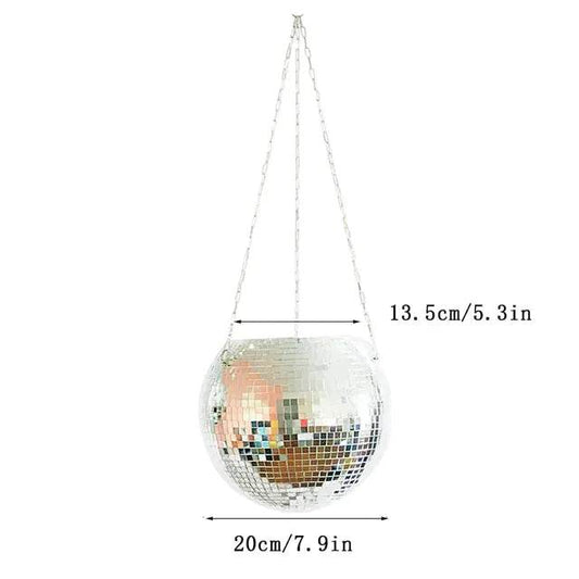 Mirror Magic Plant Holder – Reflective Hanging Planter for Indoor & Outdoor Garden Decor - UrbanSprout