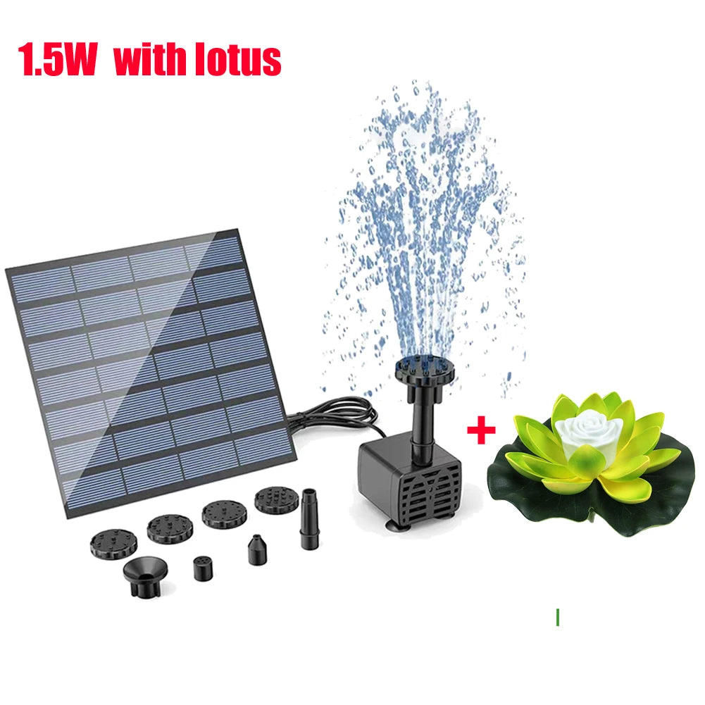 Solar Fountain Pump for Garden