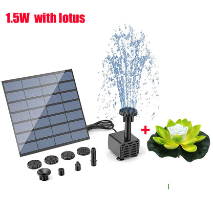 Solar Fountain Pump for Garden