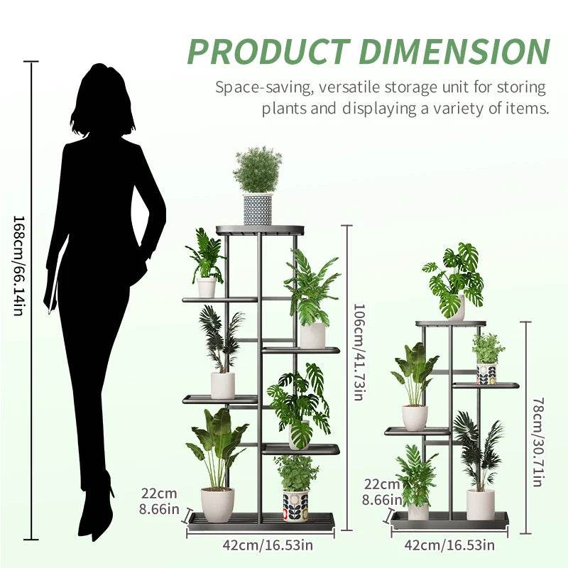Metal Plant Stand – 4/5/6 Tier Flowerpot Organizer Rack for Indoor Use - UrbanSprout