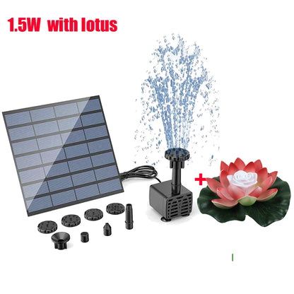 Solar Fountain Pump for Garden