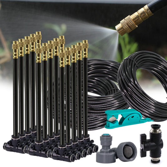 Garden Misting Cooling System Kit
