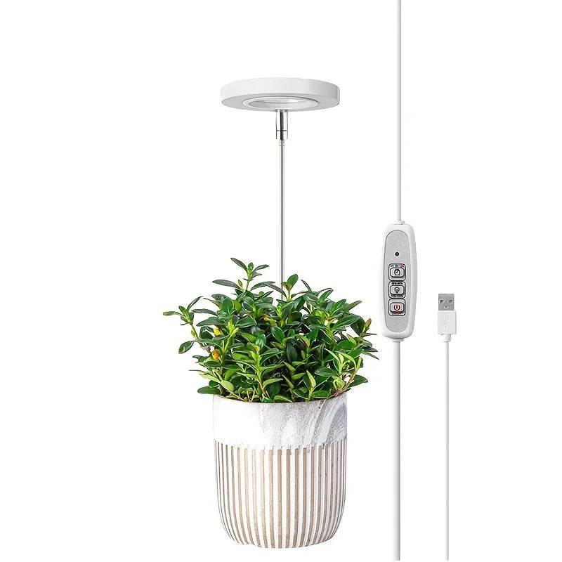 Full Spectrum LED Grow Light – Height & Angle Adjustable, USB Powered with Timer for Indoor Plants - UrbanSprout