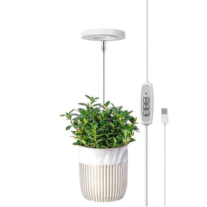 Full Spectrum LED Grow Light – Height & Angle Adjustable, USB Powered with Timer for Indoor Plants - UrbanSprout