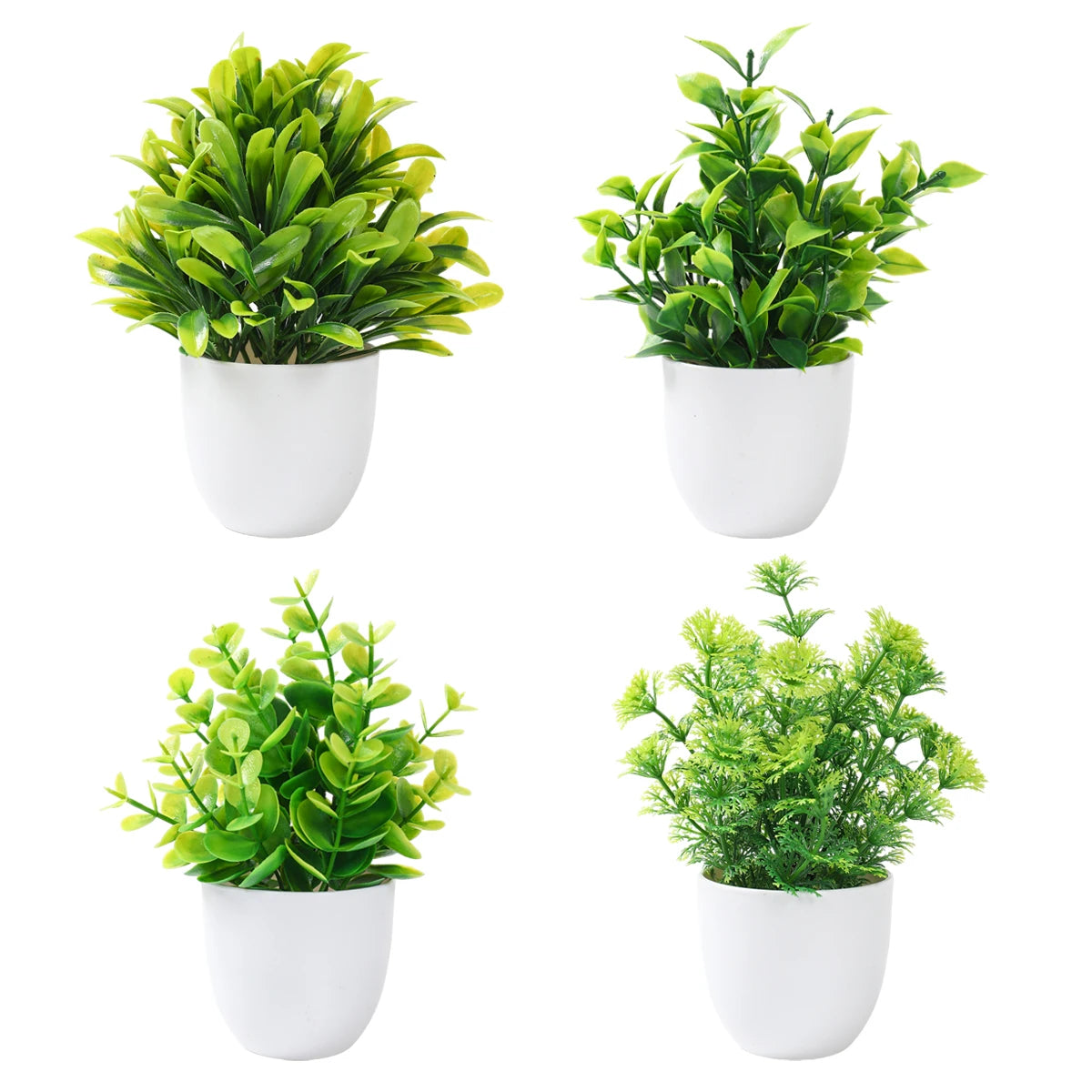 Potted Artificial Green Bonsai Decor