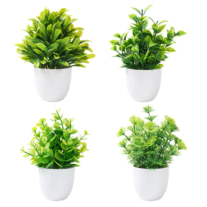 Potted Artificial Green Bonsai Decor