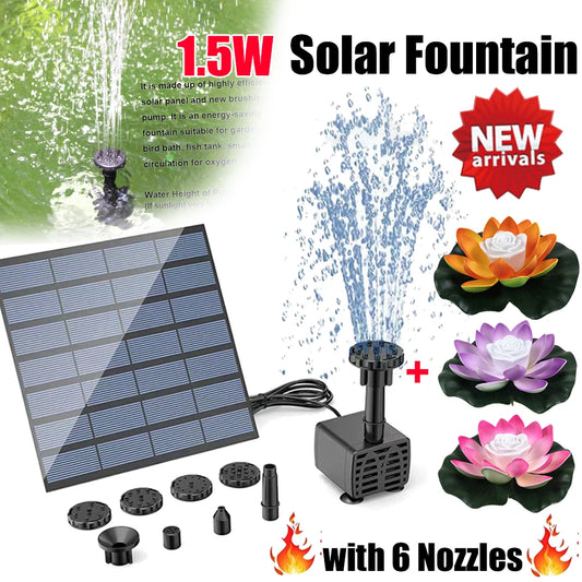 Solar Fountain Pump for Garden