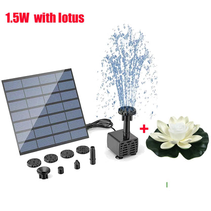 Solar Fountain Pump for Garden