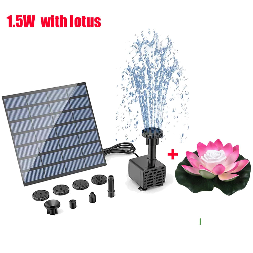 Solar Fountain Pump for Garden