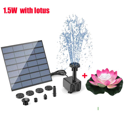 Solar Fountain Pump for Garden