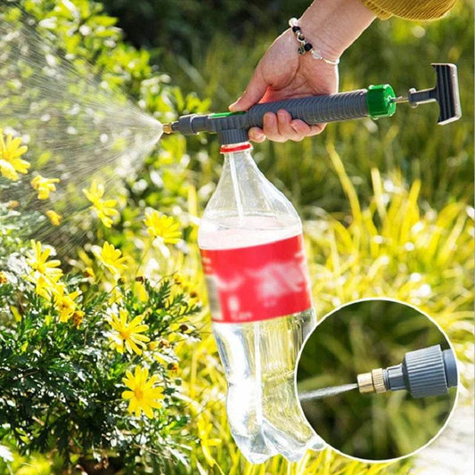 High-Pressure Manual Garden Sprayer Nozzle – Adjustable Bottle Spray Head for Plant Watering & Agricultural Use - UrbanSprout