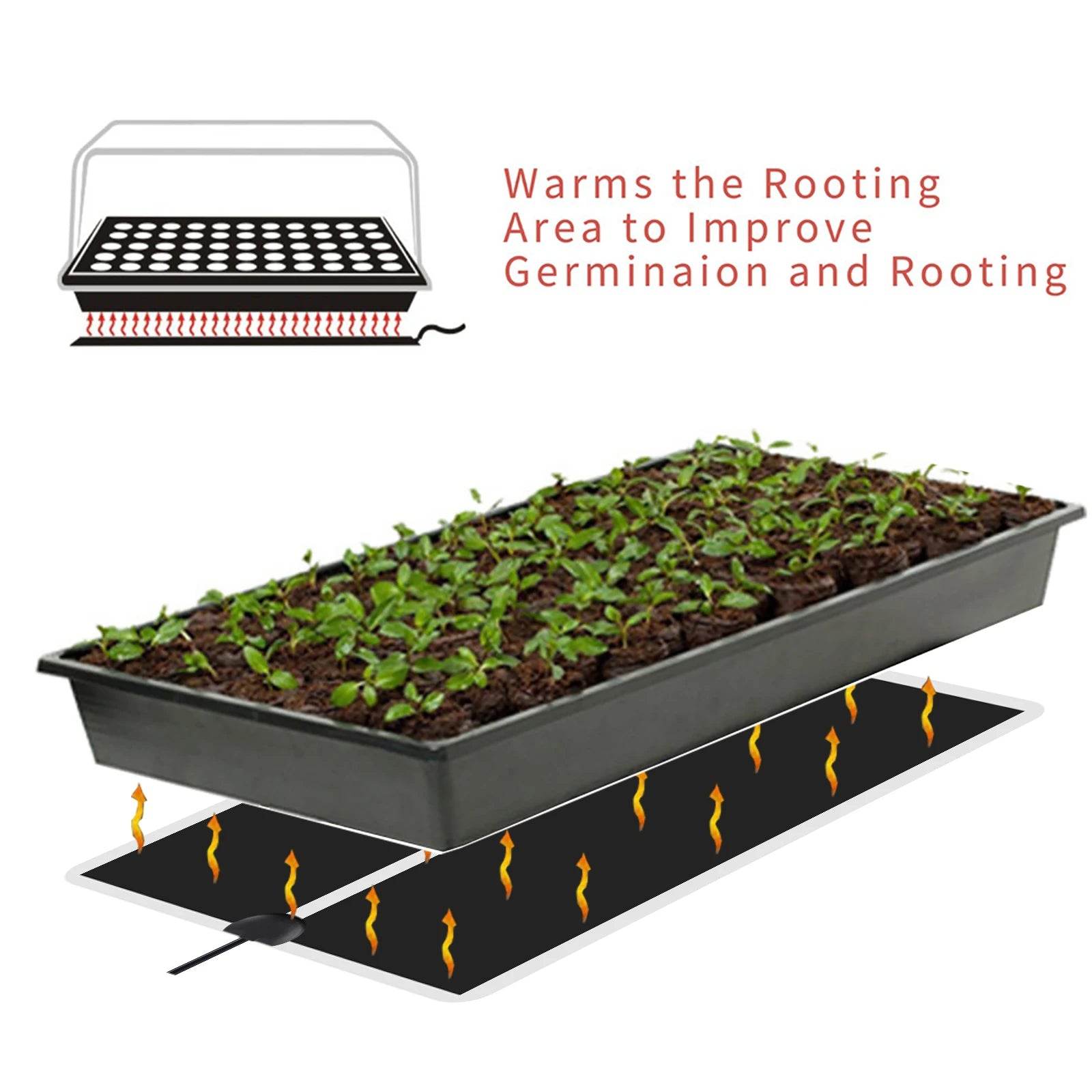 5W-45W Seedling Heat Mat for Plant Germination, Propagation & Winter Protection - 220V-240V - UrbanSprout