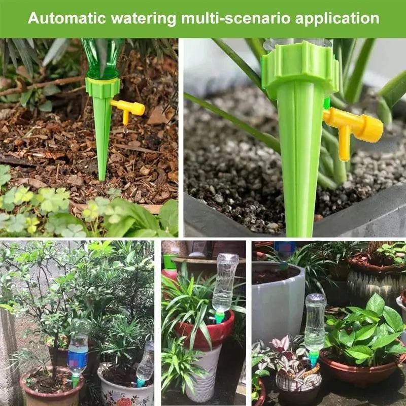 Automatic Drip Irrigation System – Self-Watering Spike for Plants & Flowers, Greenhouse & Garden, Adjustable Auto Water Dripper - UrbanSprout