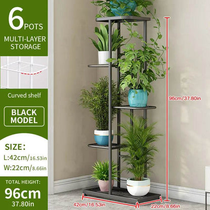 Metal Plant Stand – 4/5/6 Tier Flowerpot Organizer Rack for Indoor Use - UrbanSprout
