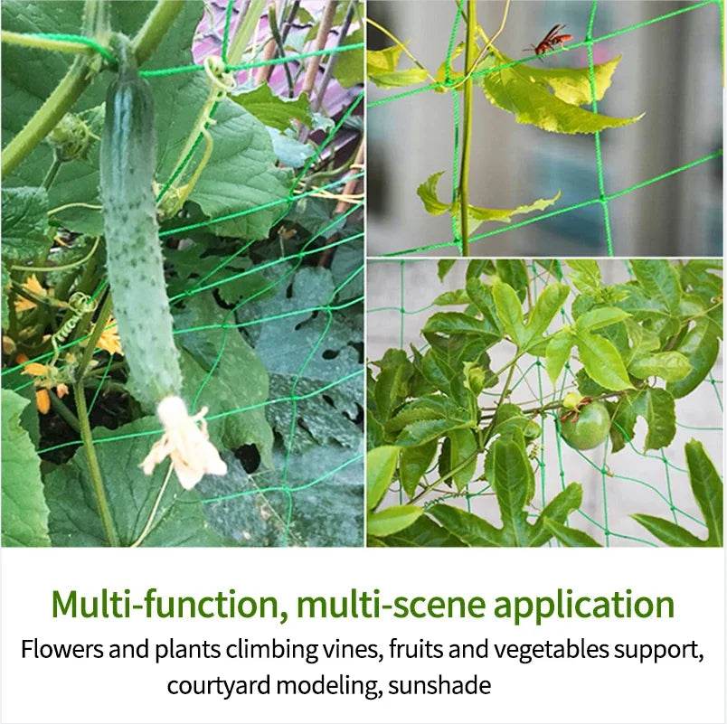 Heavy-Duty Nylon Plant Trellis Netting for Climbing Plants and Vegetables - UrbanSprout