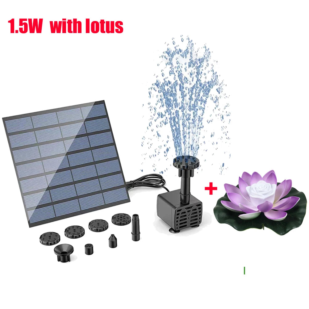 Solar Fountain Pump for Garden