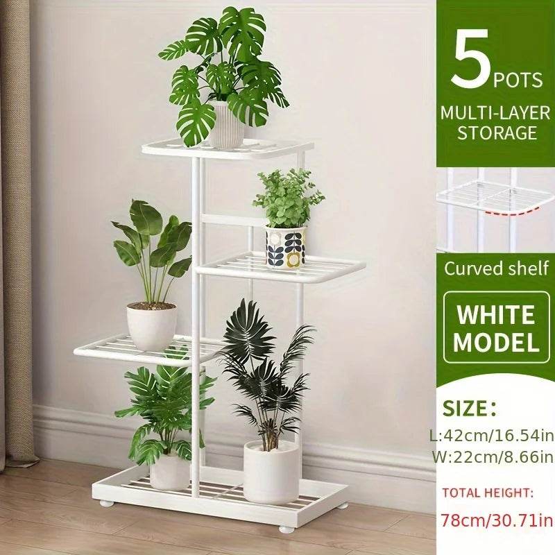 Metal Plant Stand – 4/5/6 Tier Flowerpot Organizer Rack for Indoor Use - UrbanSprout