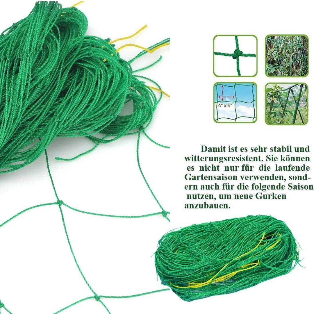 Heavy-Duty Nylon Plant Trellis Netting for Climbing Plants and Vegetables - UrbanSprout