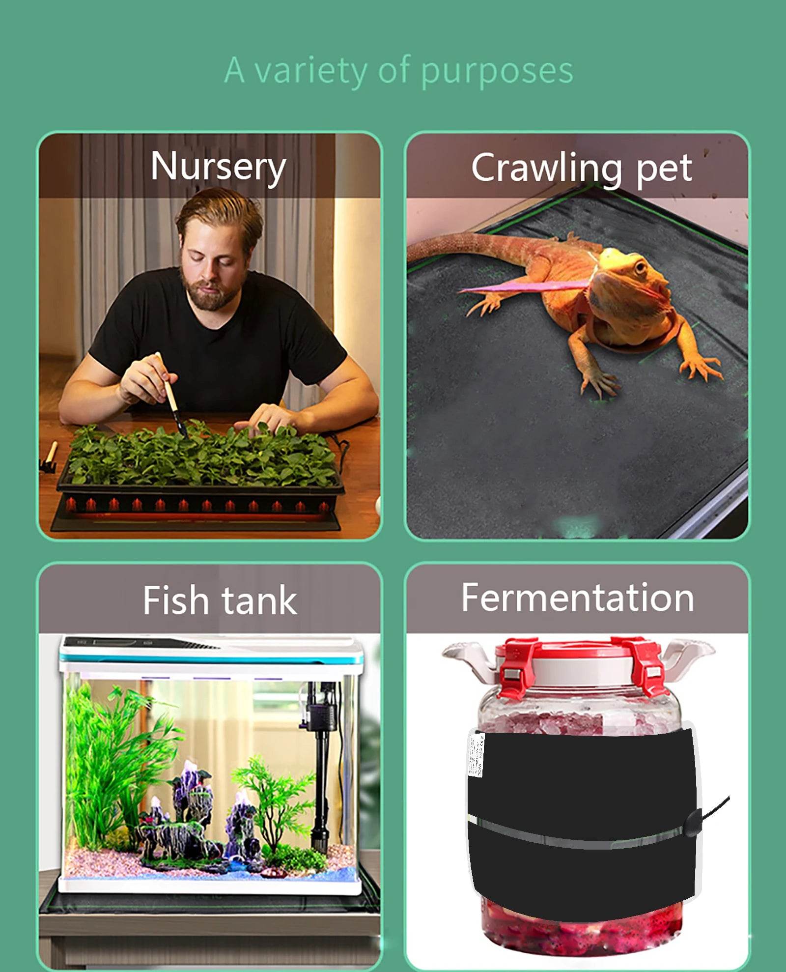 5W-45W Seedling Heat Mat for Plant Germination, Propagation & Winter Protection - 220V-240V - UrbanSprout
