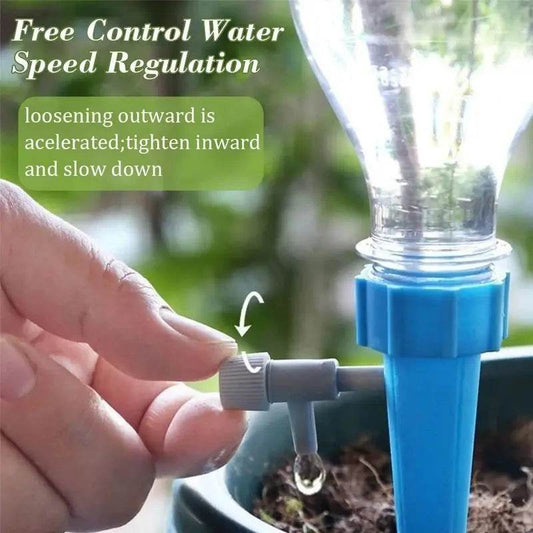 Automatic Drip Irrigation System – Self-Watering Spike for Plants & Flowers, Greenhouse & Garden, Adjustable Auto Water Dripper - UrbanSprout