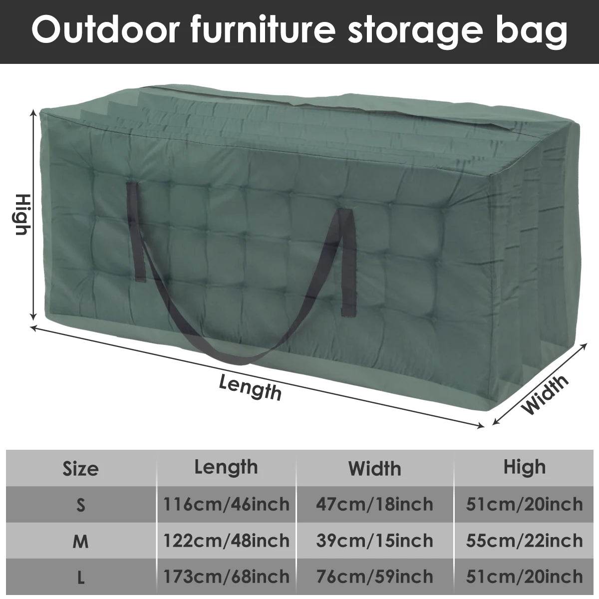 Protect Your Outdoor Comfort – Durable Waterproof Cushion Storage Bag - UrbanSprout