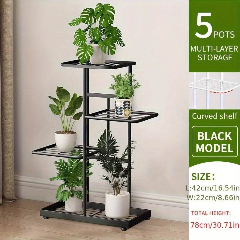 Metal Plant Stand – 4/5/6 Tier Flowerpot Organizer Rack for Indoor Use - UrbanSprout
