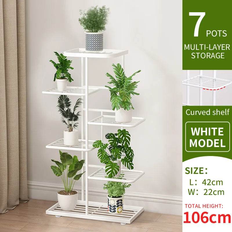 Metal Plant Stand – 4/5/6 Tier Flowerpot Organizer Rack for Indoor Use - UrbanSprout