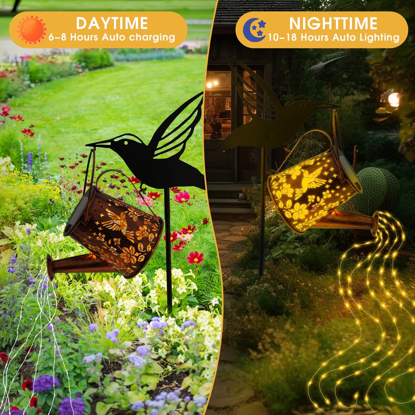 Solar Watering Can Fairy Light