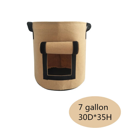 3 Size Felt plant grow bags nonwoven fabric garden potato pot greenhouse vegetable growing bags moisturizing vertical tools