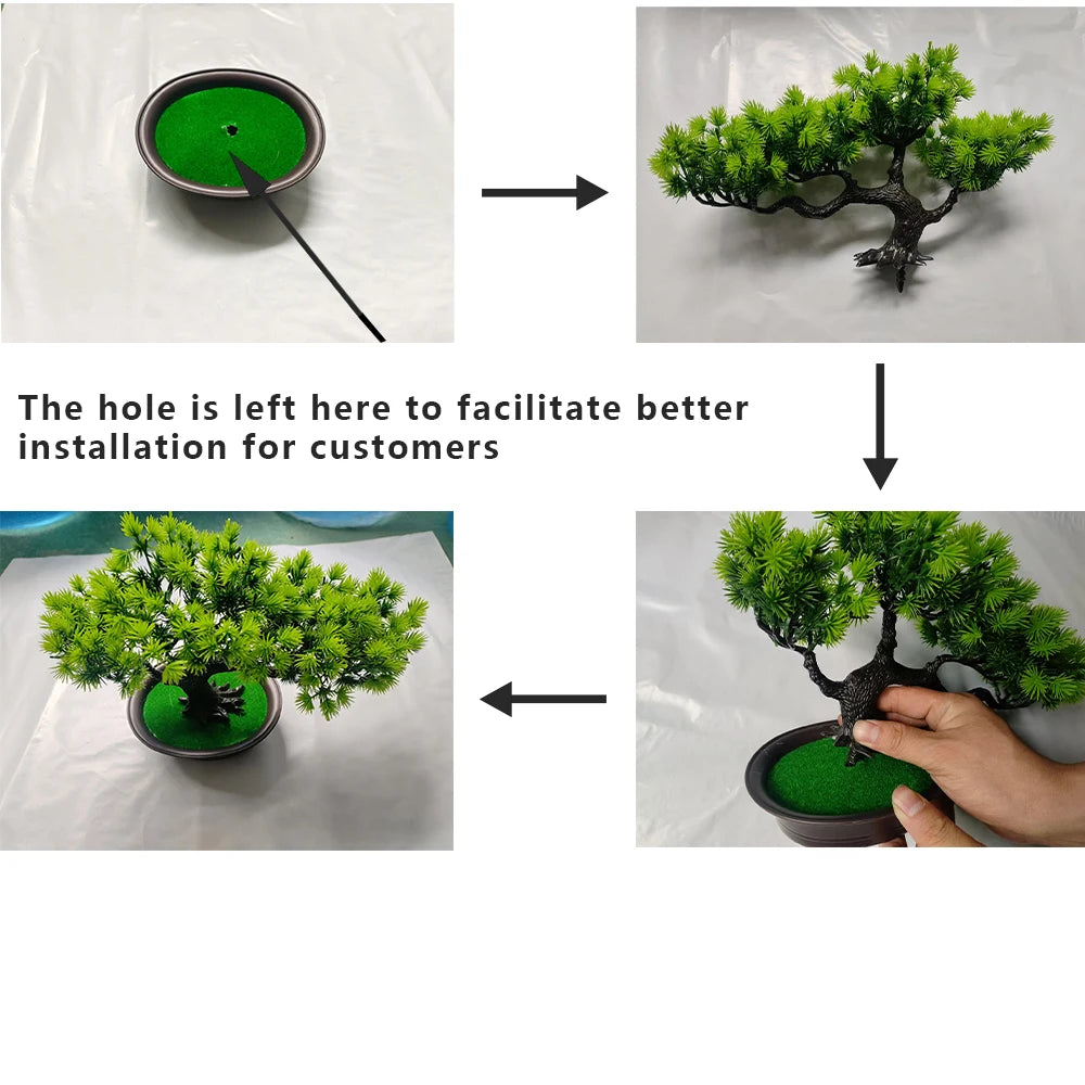Artificial Pine Bonsai Tree Decor