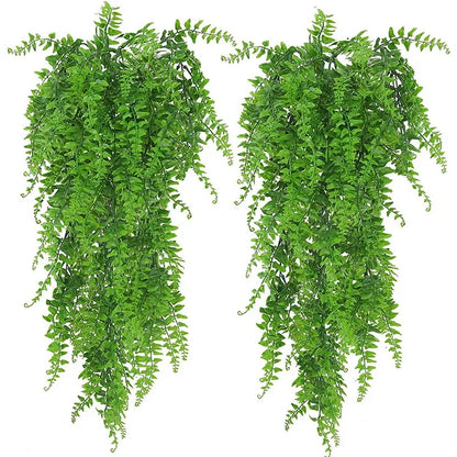 32-Inch Artificial Hanging Fern Plants