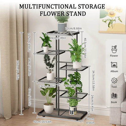 Metal Plant Stand – 4/5/6 Tier Flowerpot Organizer Rack for Indoor Use - UrbanSprout