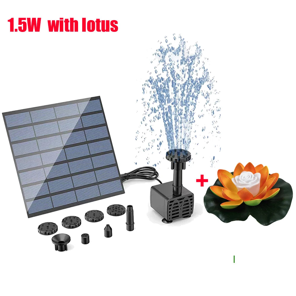 Solar Fountain Pump for Garden