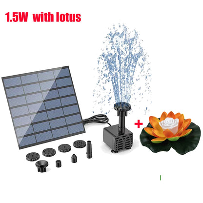 Solar Fountain Pump for Garden