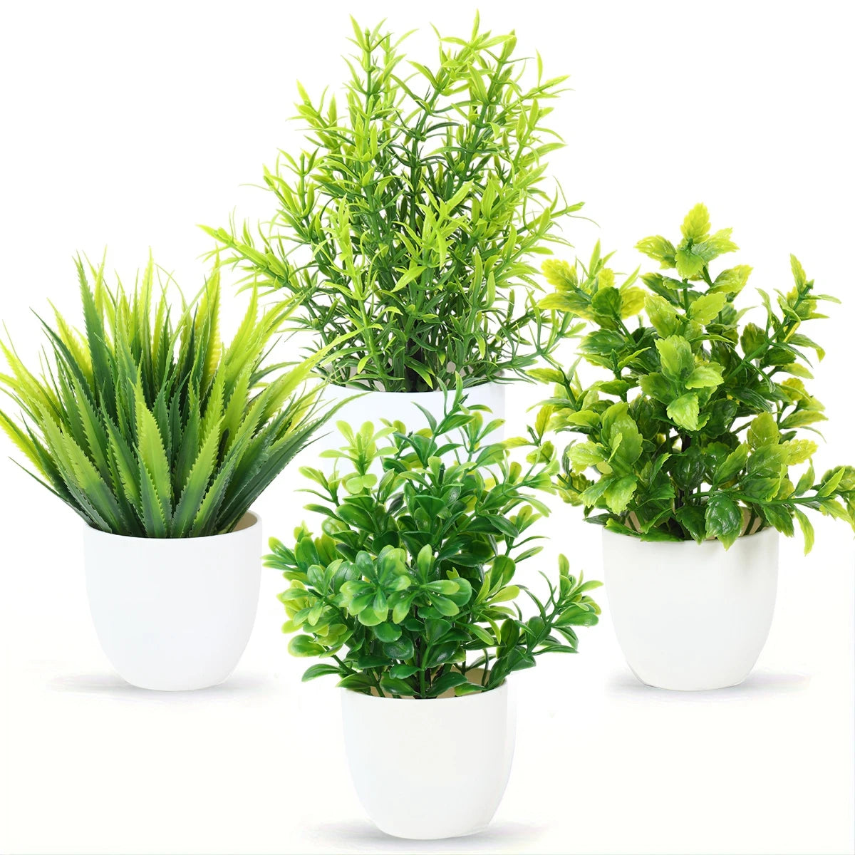 Potted Artificial Green Bonsai Decor