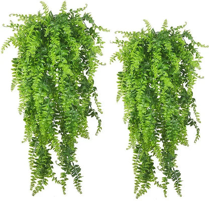 32-Inch Artificial Hanging Fern Plants