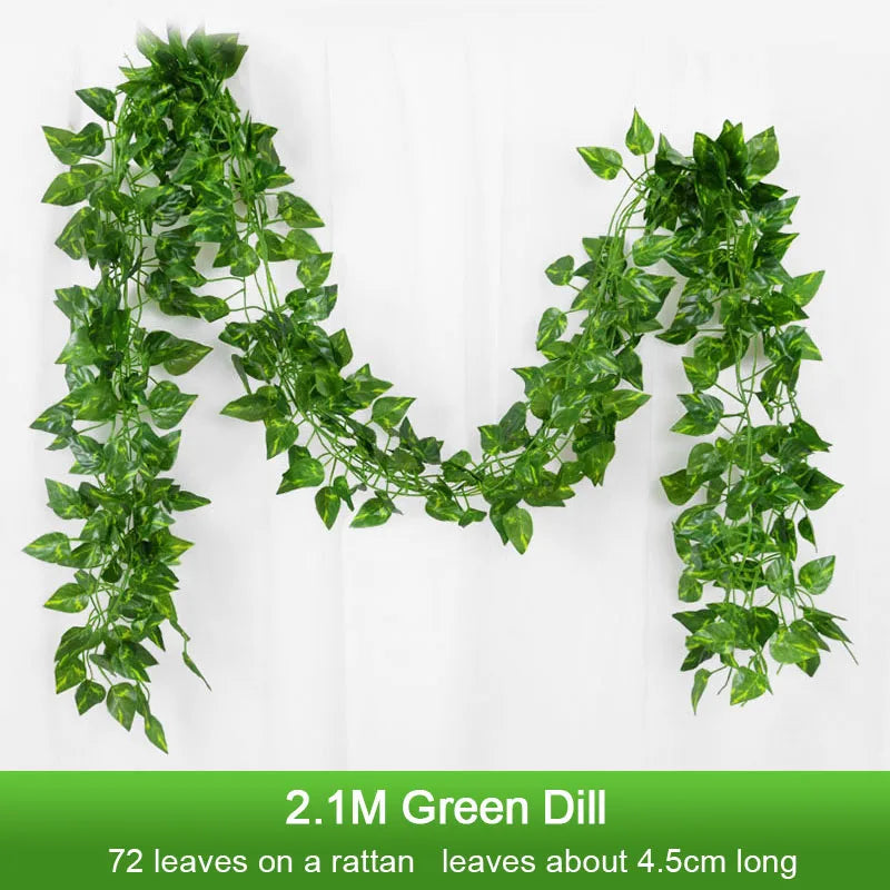 2.1M Artificial Ivy Leaf Garland