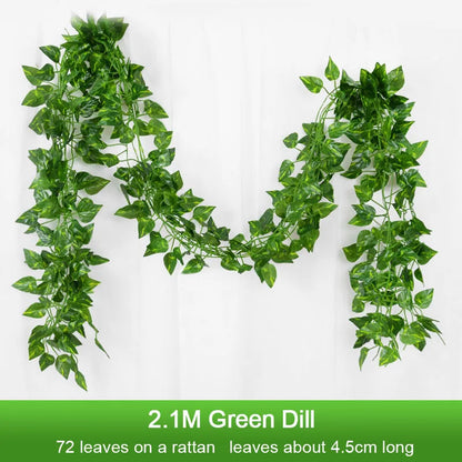 2.1M Artificial Ivy Leaf Garland