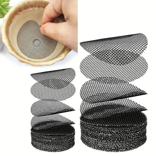 Pot Hole Mesh Pad Mat Grid with Round Drainage Hole Screen - Prevent Soil Loss & Improve Drainage for Bonsai, Flowers, and Plants - UrbanSprout