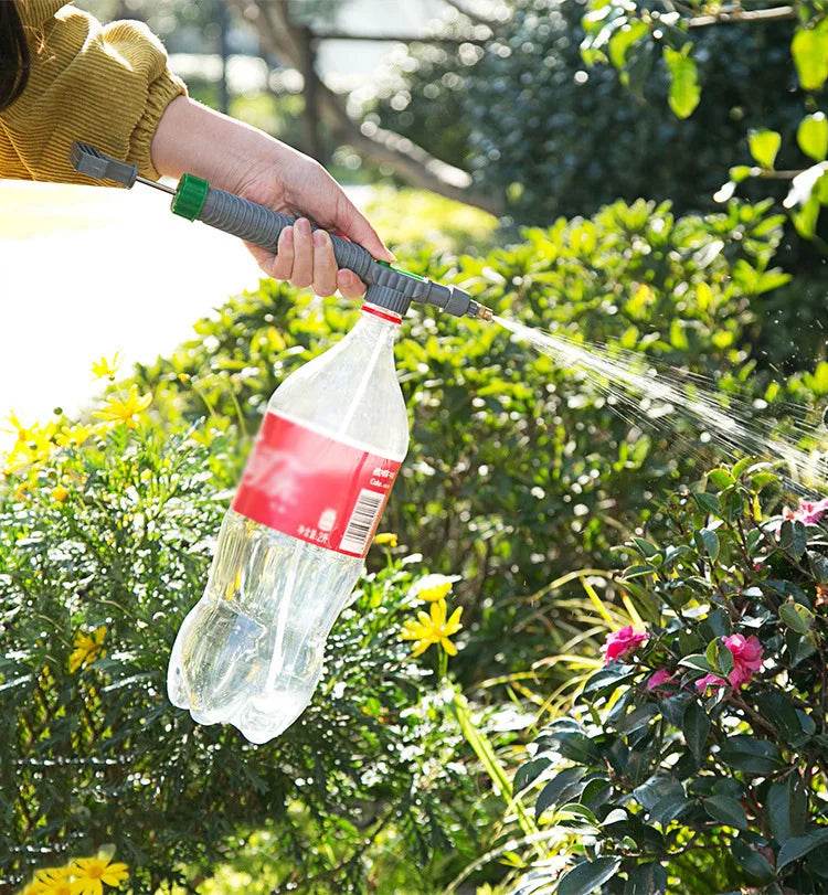 High-Pressure Manual Garden Sprayer Nozzle – Adjustable Bottle Spray Head for Plant Watering & Agricultural Use - UrbanSprout