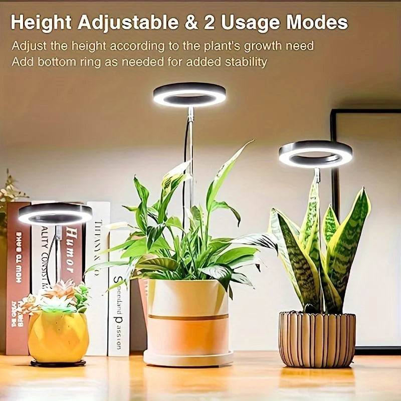 Full Spectrum LED Grow Light – Height & Angle Adjustable, USB Powered with Timer for Indoor Plants - UrbanSprout