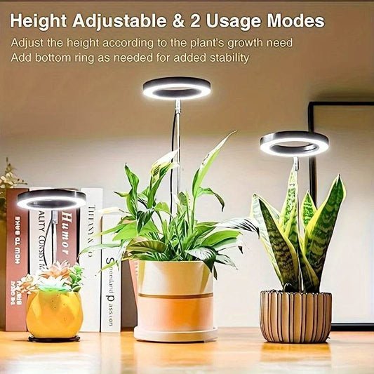 Full Spectrum LED Grow Light – Height & Angle Adjustable, USB Powered with Timer for Indoor Plants - UrbanSprout