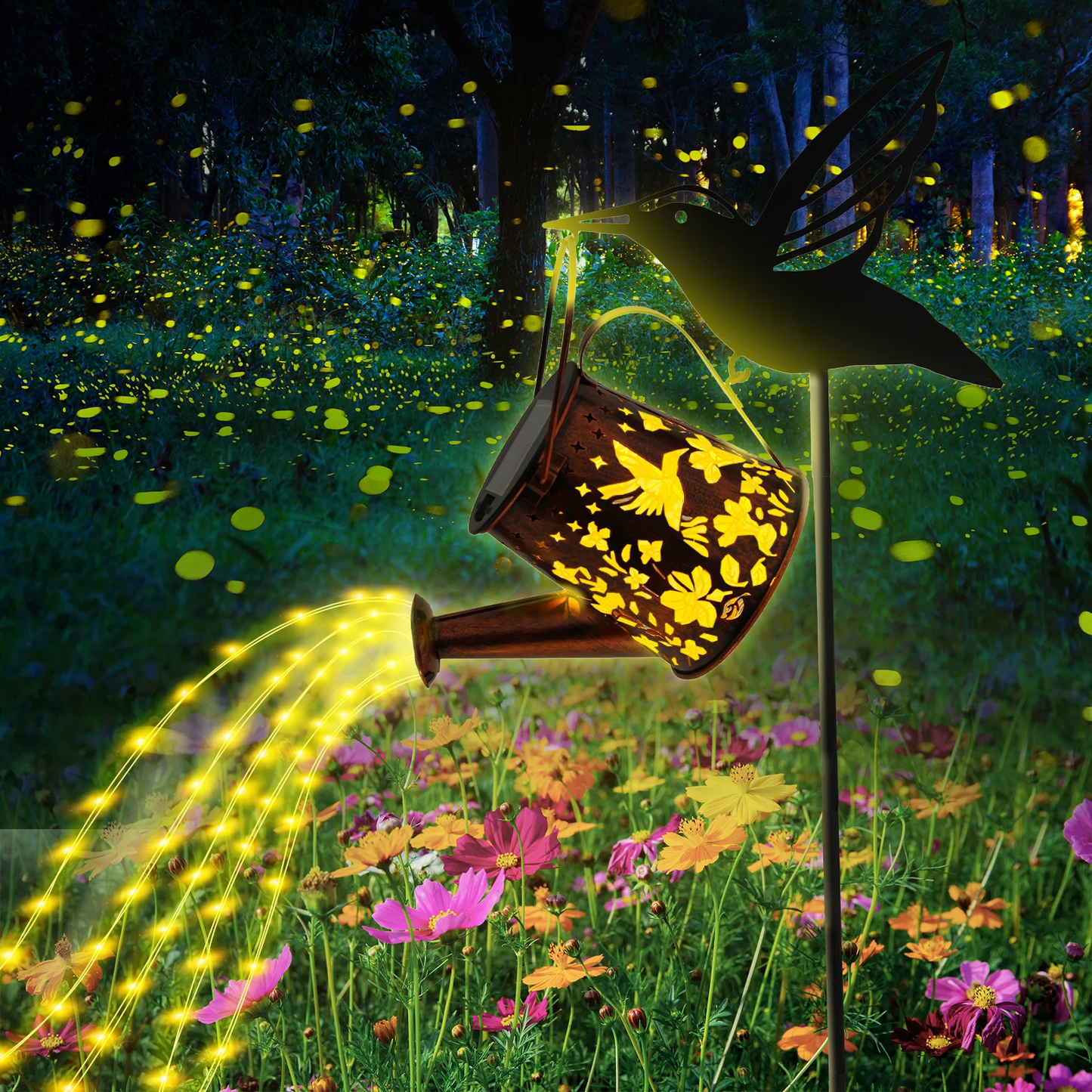 Solar Watering Can Fairy Light